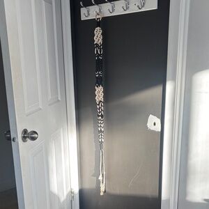 Elegant Black and Cream Macrame Wall Art